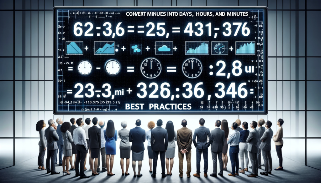 Convert Minutes into Days, Hours, and Minutes Best Practices