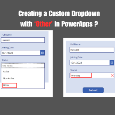 Creating a Custom Dropdown with 'Other' in PowerApps
