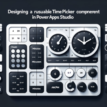 Designing a Reusable Time Picker Component in Power Apps Studio