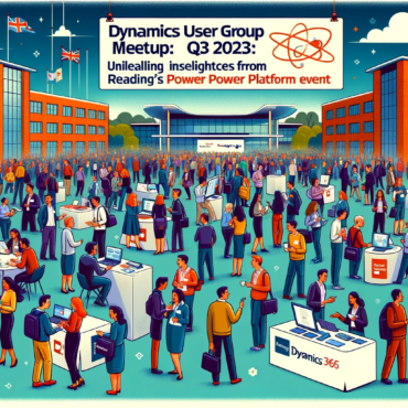 Dynamics User Group Meetup Q3 2023 Unveiling Insights from Reading’s Power Platform Event