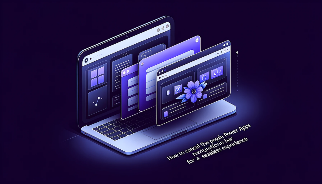 How to Conceal the Purple Power Apps Navigation Bar at Runtime for a Seamless Experience