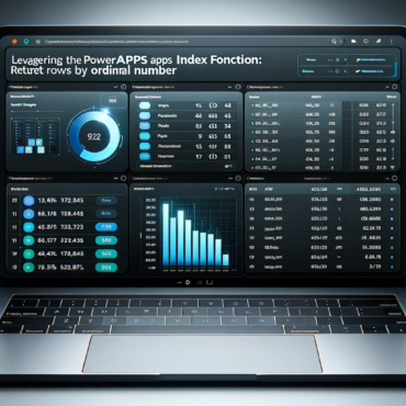 Leveraging the PowerApps Index Function Retrieve Rows by Ordinal Number