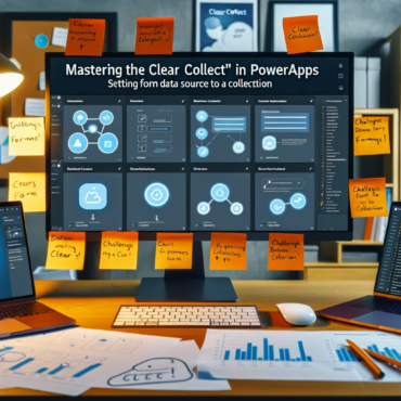 Mastering the Clear Collect in PowerApps Setting Form Data Source to a Collection