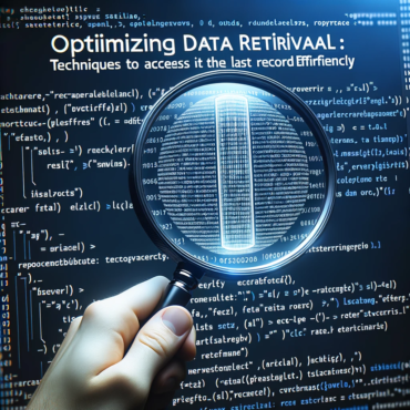Optimizing Data Retrieval Techniques to Access the Last Record Efficiently