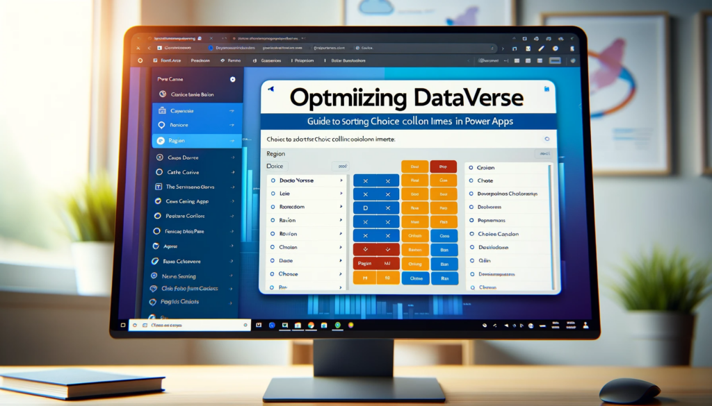 Optimizing Dataverse Guide to Sorting Choice Column Items in Power Apps