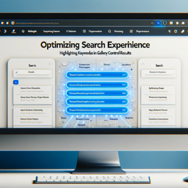 Optimizing Search Experience Highlighting Keywords in Gallery Control Results