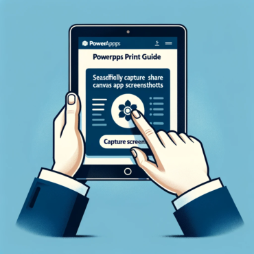 PowerApps Print Guide Seamlessly Capture and Share Canvas App Screenshots