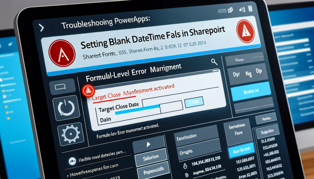 Troubleshooting PowerApps Setting Blank Datetime Fields in SharePoint Forms