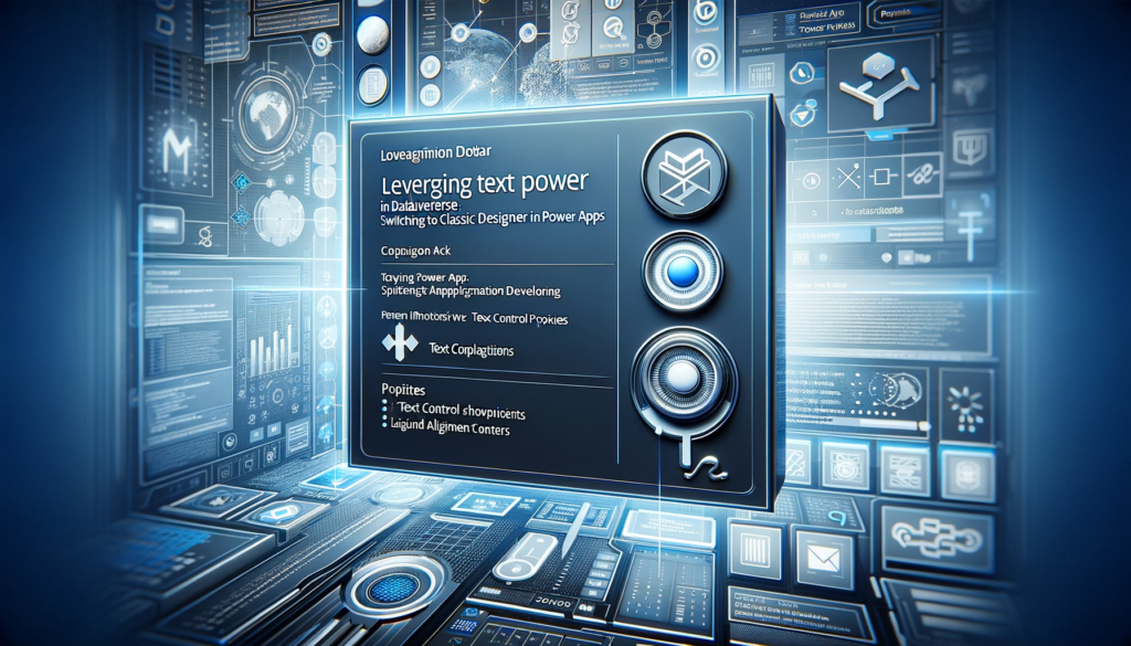 Leveraging Text Power in Dataverse Switching to Classic Designer in Power Apps