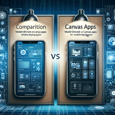Power Apps Comparison Model Driven vs Canvas Apps for Mobile Deployment