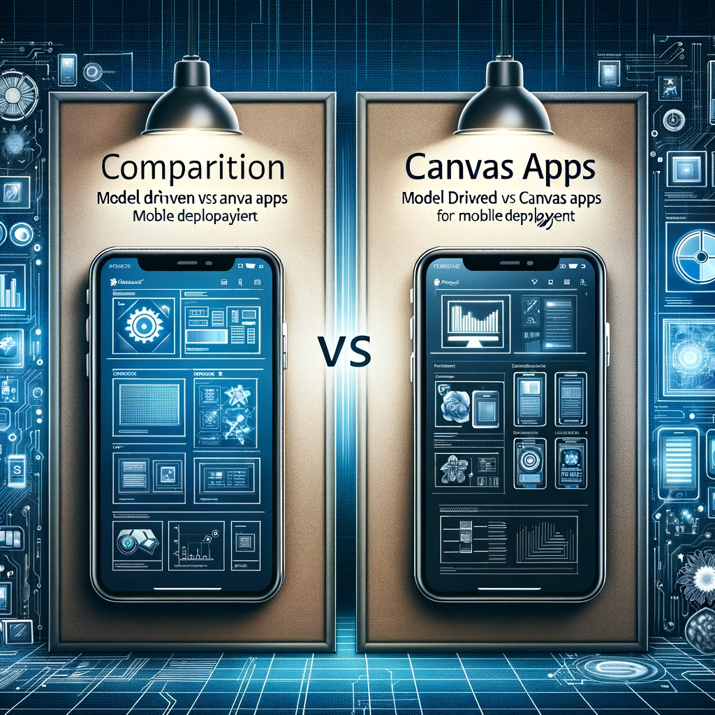 Power Apps Comparison Model Driven vs Canvas Apps for Mobile Deployment